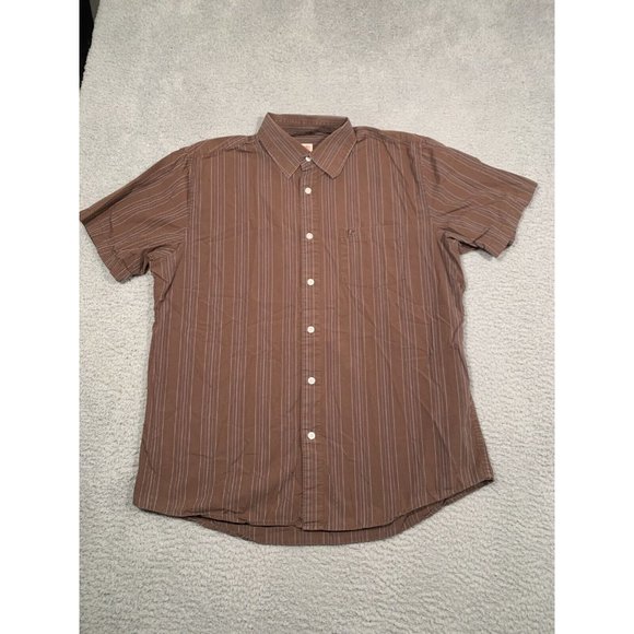 4 Men's Button Down Shirts Striped Collared‎ Nautica Cremieux Large L Business - Picture 6 of 16
